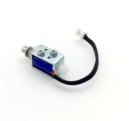 Small Size Push Pull Solenoid with Open Frame Structure and Mounting Holes for Easy Installation