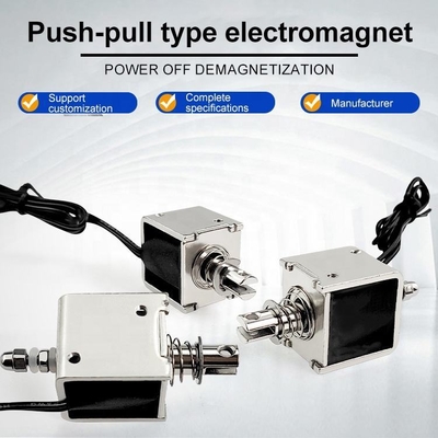 Solenoid Electromagnet Push Pull Type U-0826B Thrust Force Open Frame Linear Solenoid Electric Magnet Lifting Sucker
