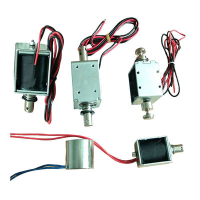 Long Stroke Linear Solenoid 24v Dc 45N Force Strong Pull Push Tubular Solenoid for Turnstile