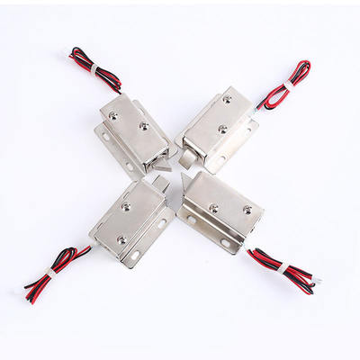Open Frame Electric Safety Cabinet Lock 12v DC Electrical Control Solenoid Express Parcel Locker Electromagnetic Lock 24v