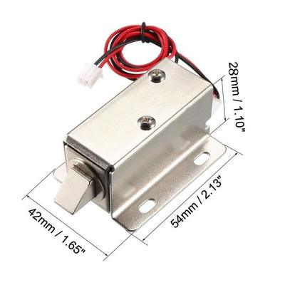 Open Frame Electric Safety Cabinet Lock 12v DC Electrical Control Solenoid Express Parcel Locker Electromagnetic Lock 24v