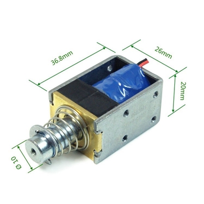 18W Single Holding Long Stroke Solenoid For Attendance Management Equipment